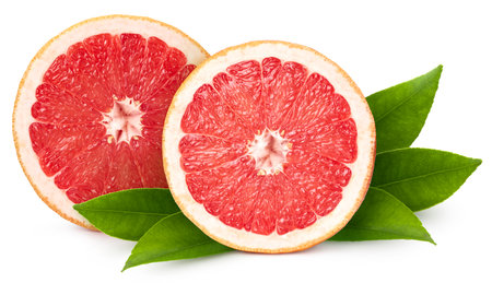A fruit cut in half.の写真素材