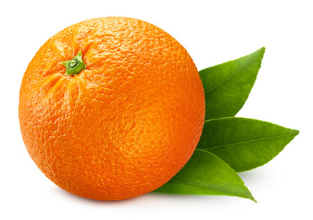 Orange isolated on white background.の写真素材