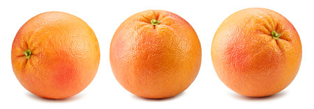 Grapefruit. Fresh organic grapefruit isolated on white background. Grapefruit collectionの写真素材
