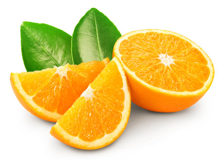 orange. Orange isolated on white background.の写真素材