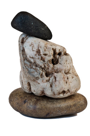 Isolated composition of the stonesの写真素材