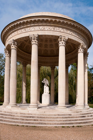 gazebo in the park of Versaillesの写真素材