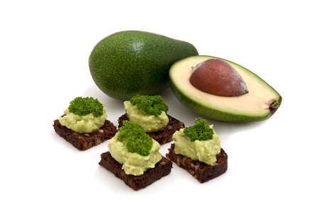 and avocado sandwiches with avocadoの写真素材