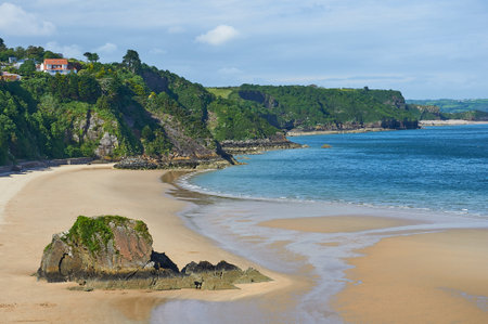 Coastline of the Cantabrian Sea, Basque Country, Spain