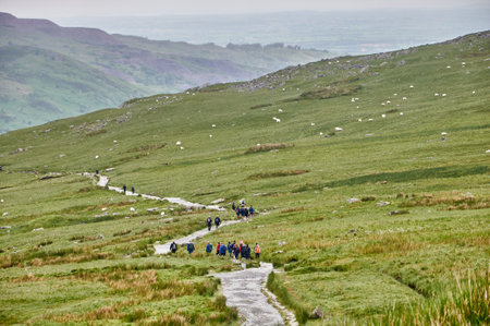 Snowdonia_National_Park Wales routeの写真素材