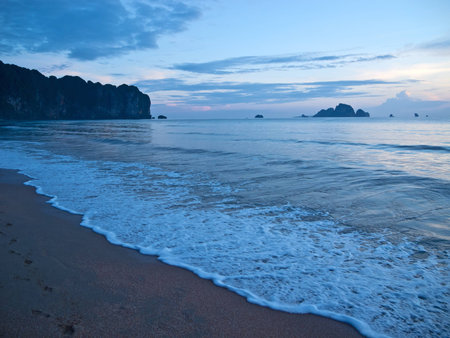 Beach at Ao Nang, Thailandの写真素材