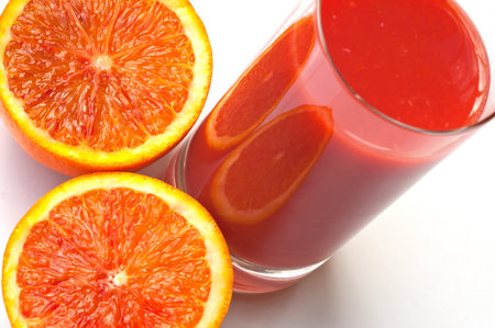 Blood Orange Juiceの写真素材