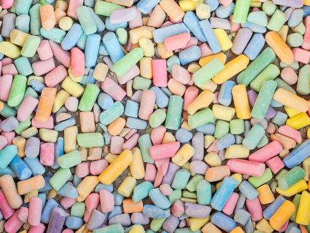 Sidewalk chalkの写真素材