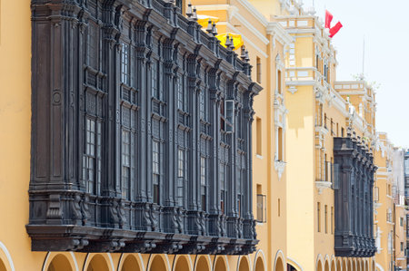 Historic Lima Peruのeditorial素材