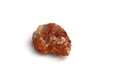 Calcite on white backgroundの写真素材