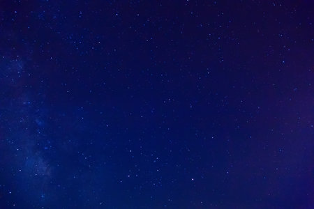 Starry sky. The milky way in the night sky.