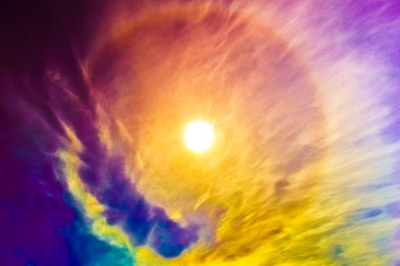 Alien haloの写真素材