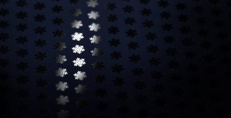 A snowflake pattern of spot uv varnish print on note paper background.の写真素材