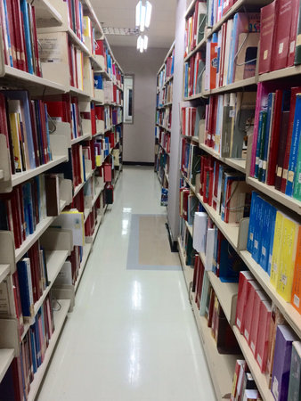 Library in universityの素材