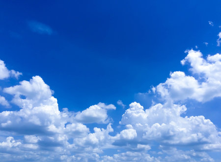 beautiful sky and cloudsの素材
