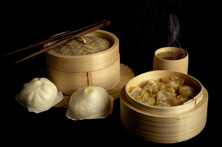 Dim sum chinese food.の写真素材