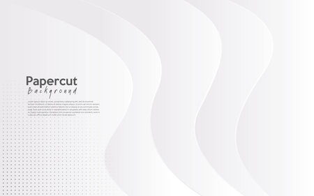 white modern abstract background design. White abstract background with halftone dots and lines. Vector illustrationのイラスト素材