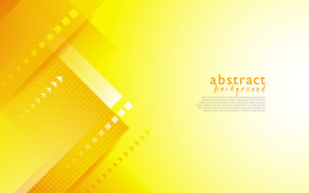 yellow modern abstract background design. Abstract yellow background with place for your text. Vector Illustration.のイラスト素材