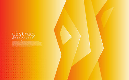 yellow modern abstract background design. Abstract orange background. Vector illustration. Eps 10, contains transparencies.のイラスト素材
