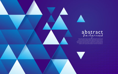blue modern abstract background design. Abstract blue background with triangles and space for text. Vector illustration.のイラスト素材