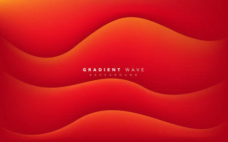 red modern abstract background design. Abstract red wavy background. Vector illustration for your business design.のイラスト素材