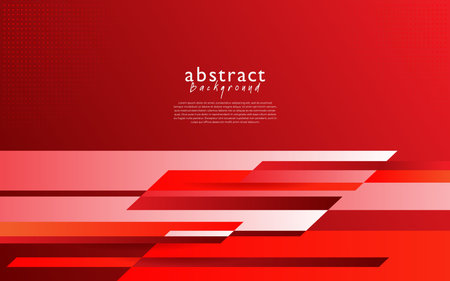 red modern abstract background design. Abstract red geometric background with space for your text. Vector illustration.のイラスト素材