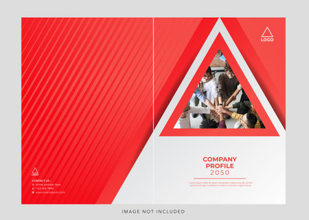 corporate company profile, annual report cover. Cover design template for annual report, magazine, flyer, booklet, brochure, catalog.のイラスト素材