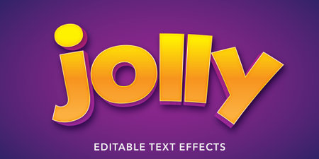 Jolly 3d text effectのイラスト素材