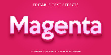 Amazing Text in Pink and White Style with 3D Effect. Editable Text Style Effect