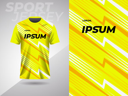 abstract sports yellow jersey football soccer racing gaming motocross cycling runningのイラスト素材