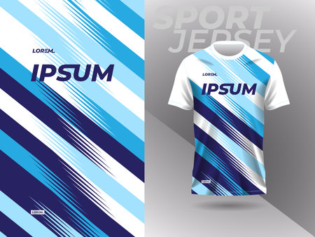 blue abstract sports jersey football soccer racing gaming motocross cycling runningのイラスト素材