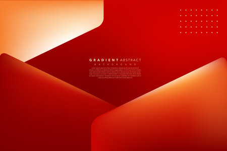 Vector geometric abstract background. Minimal red and black gradient design. realistic gradient abstract red background designのイラスト素材