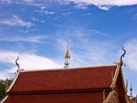 Thai Temple Roofの写真素材