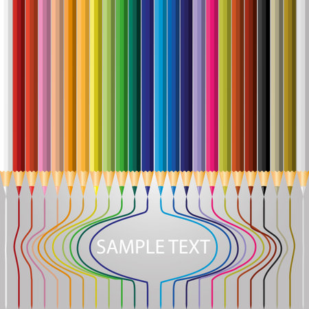 Color pencil vector のイラスト素材