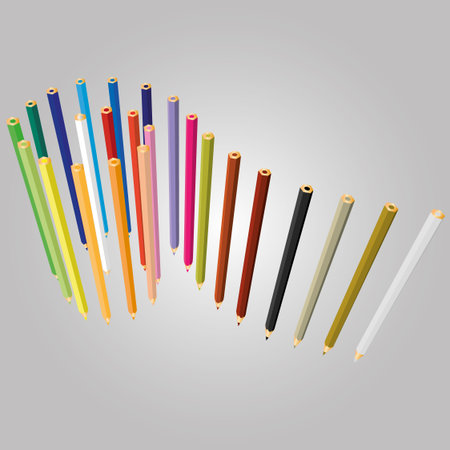 Color pencil vector のイラスト素材