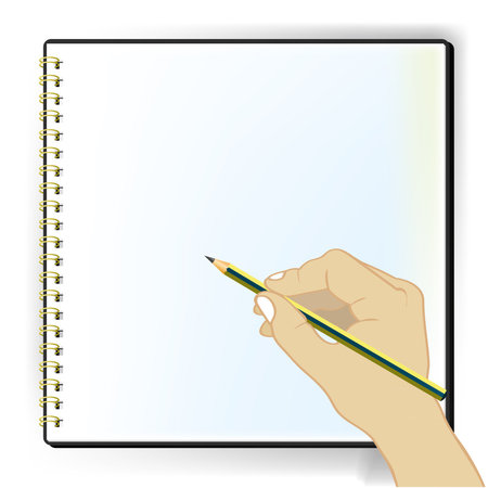blank sketchbook vectorのイラスト素材