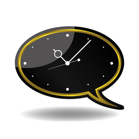 Wall Watch Speech Bubble design のイラスト素材