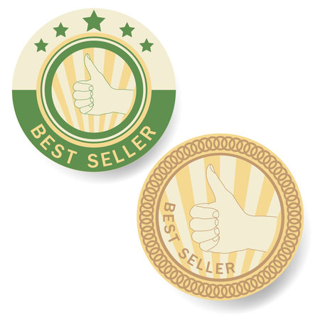 "BEST SELLER" Tag  vectorのイラスト素材