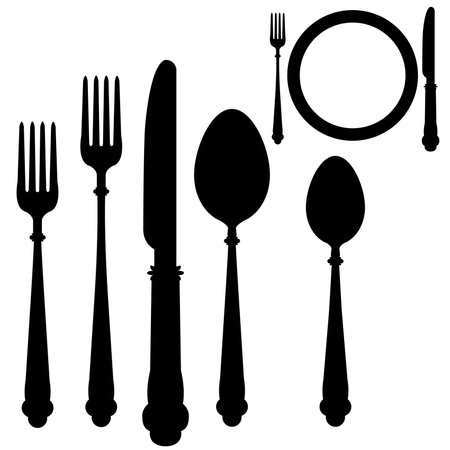 Utensil placementのイラスト素材