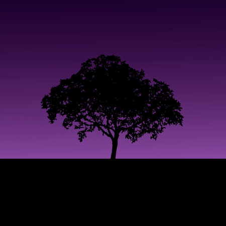 tree silhouette のイラスト素材