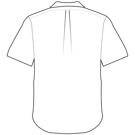 back t-shirt vectorのイラスト素材
