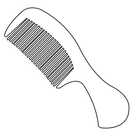 comb outline vectorのイラスト素材