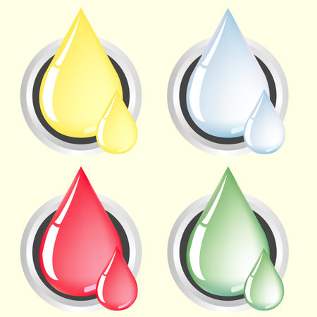 water drop icon のイラスト素材