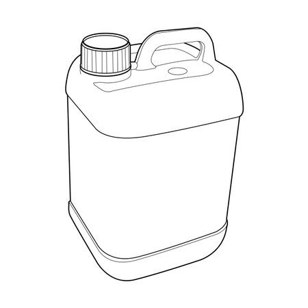 gallon plastic outline のイラスト素材