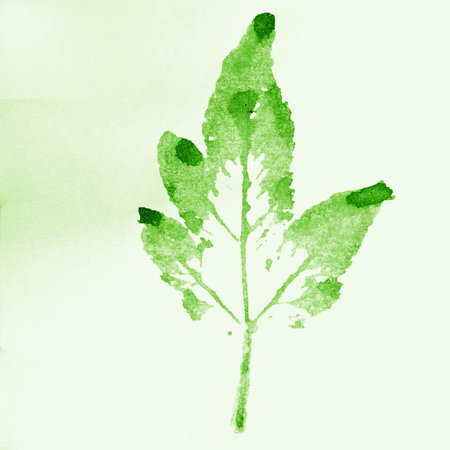 leaves stamp