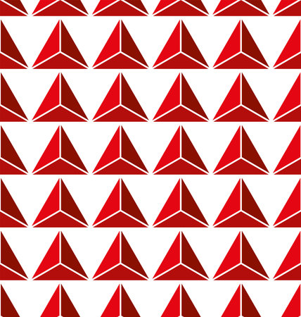 seamless of red abstract triangle background vectorのイラスト素材