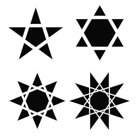 star symbol vectorのイラスト素材