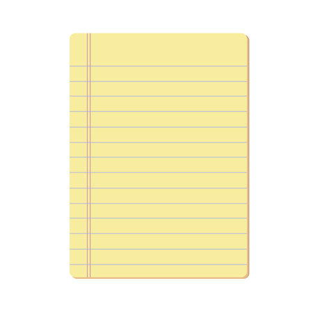 blank notepad vectorのイラスト素材