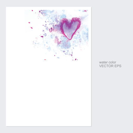 cards with watercolor design vectorのイラスト素材