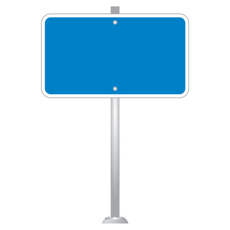 Blank Road Sign Board vectorのイラスト素材